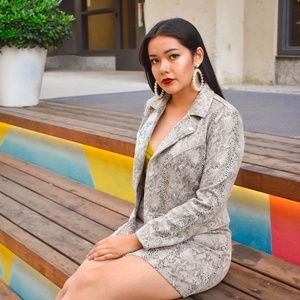 Living On The Wild Side Faux Snake Skirt